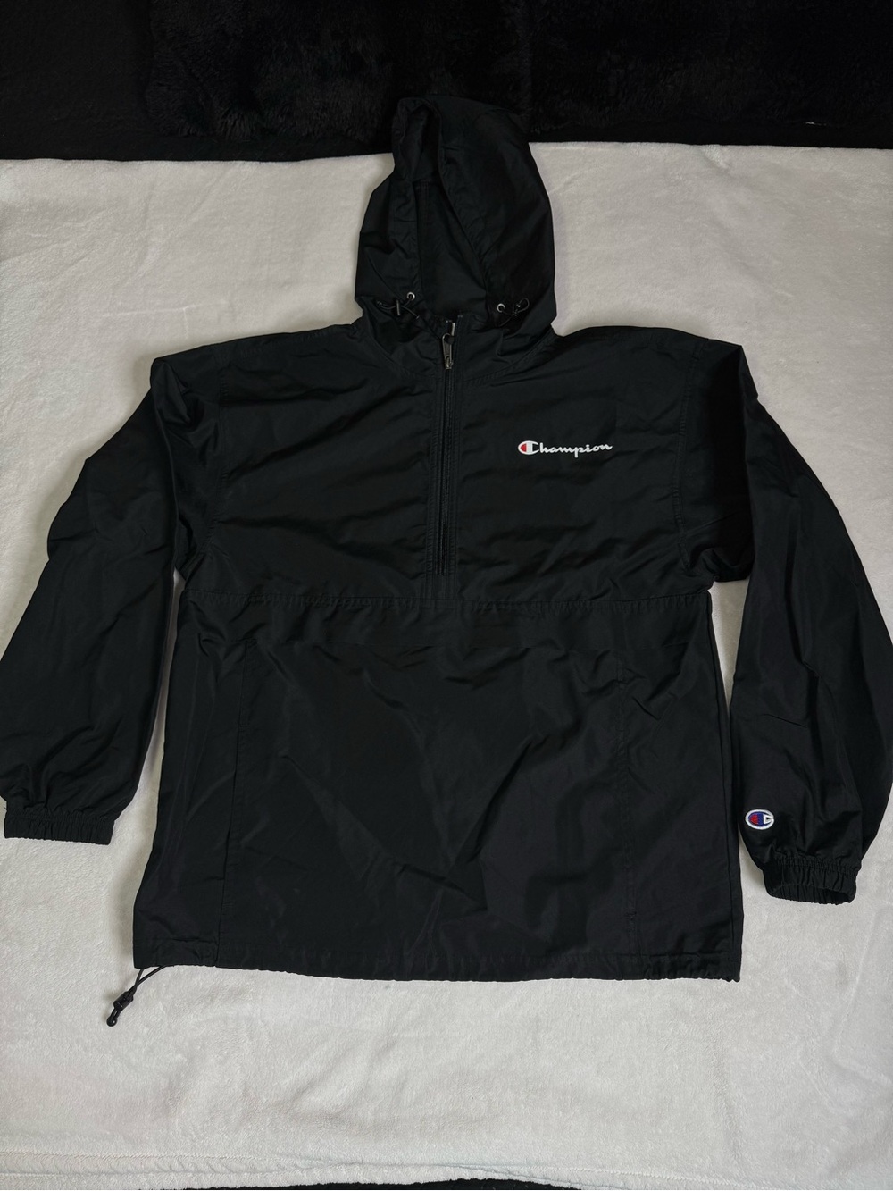 Champion Half Zip Hooded Windbreaker